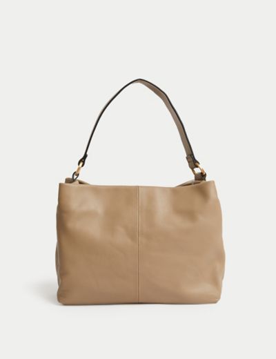 Leather Top Handle Shoulder Bag